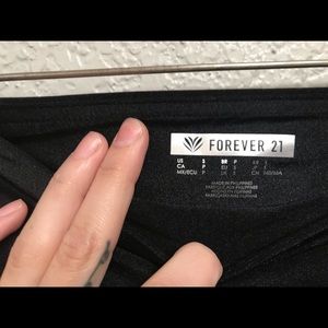 Forever 21 Pants - Forever 21 shiny leggings purple & black Forever 21 Pants - Forever 21 shiny leggings purple & black